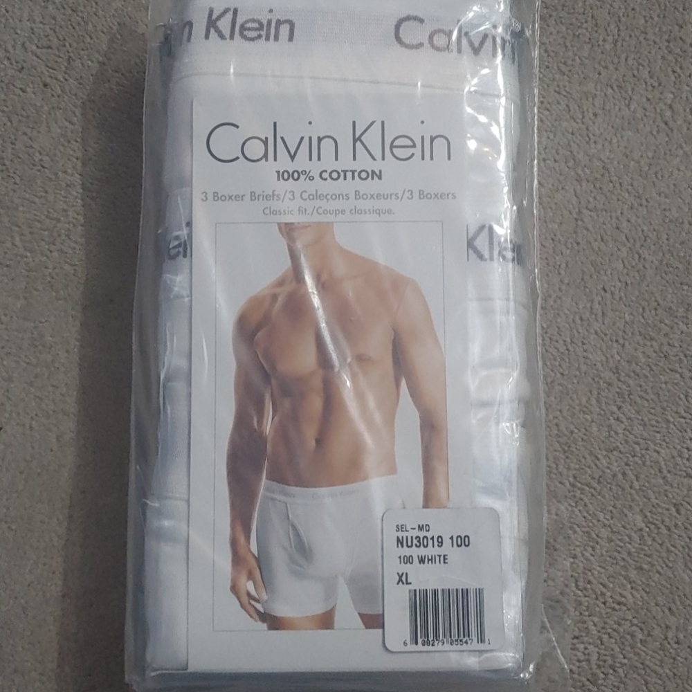 Calvin Klein 100% cotton 3 Men's Boxer Briefs XL